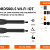 CLIFFORD500LS WI-FI IOT - Bluetooth Wi-Fi IoT sada pohonu pro dvoukřídlou bránu do 5 m průjezdu a 550 kg/křídlo